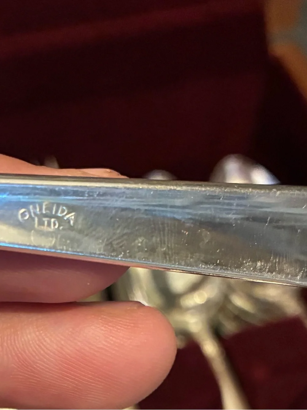 Vintage Oneida Stainless Flatware 98 Pieces And Box. In really good shape! Comes